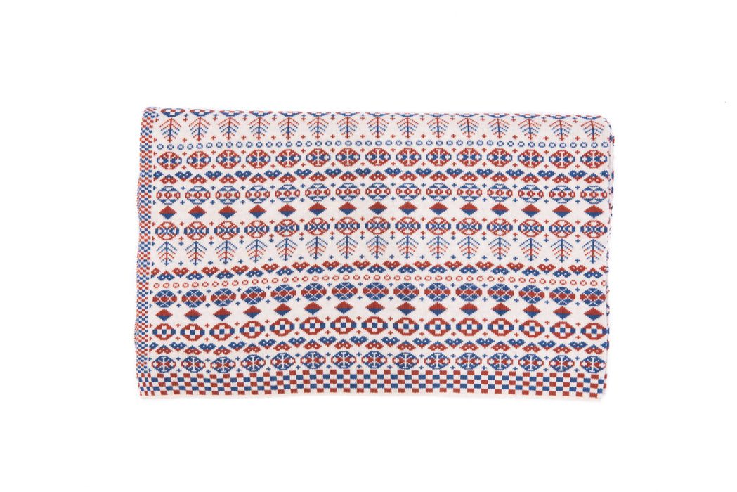 3-colour Fair Isle Throw