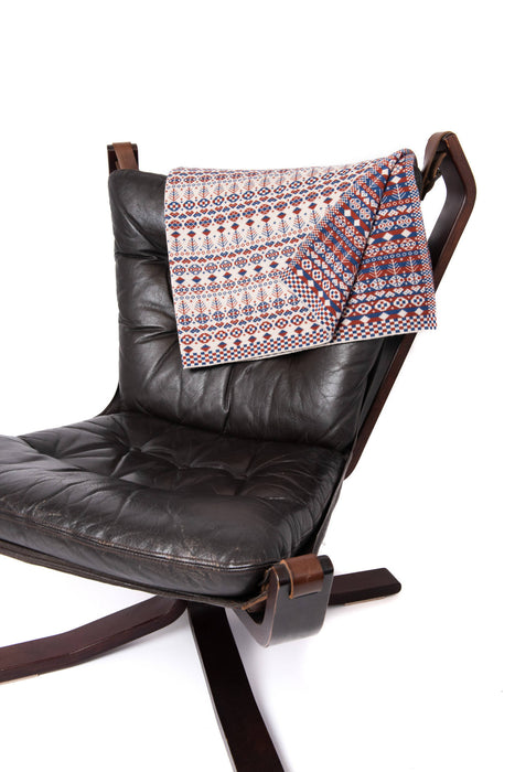 3-colour Fair Isle Throw