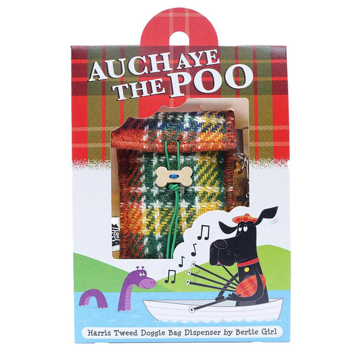 Auch Aye The Poo - Harris tweed doggie bag dispenser