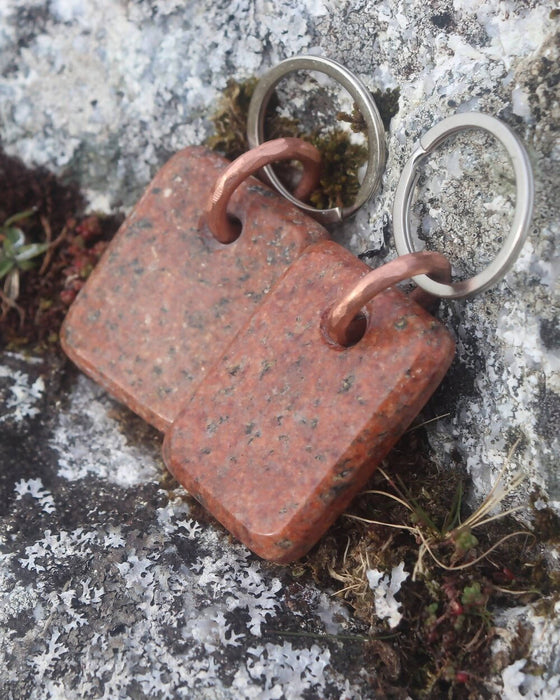 Scottish Granite Keyring - Large