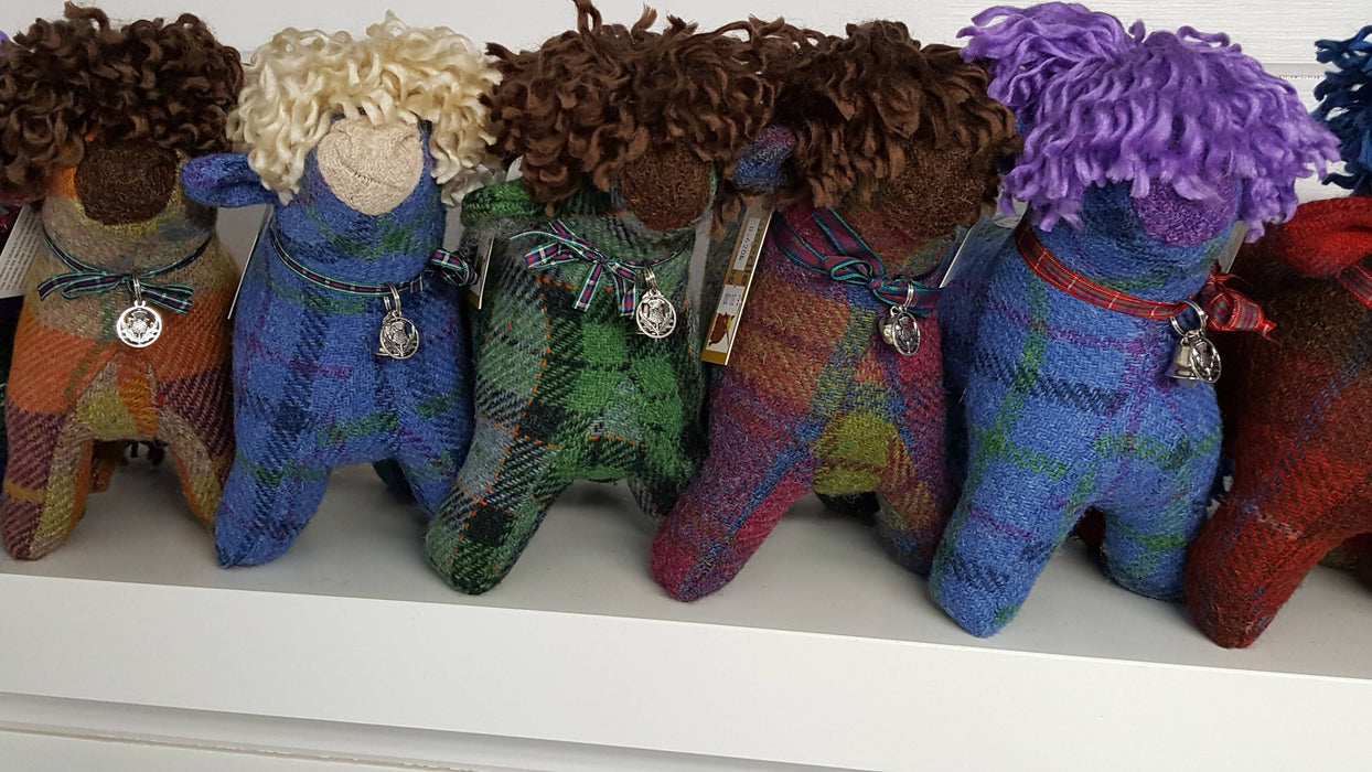 Harris Tweed Highland Cow Doorstop