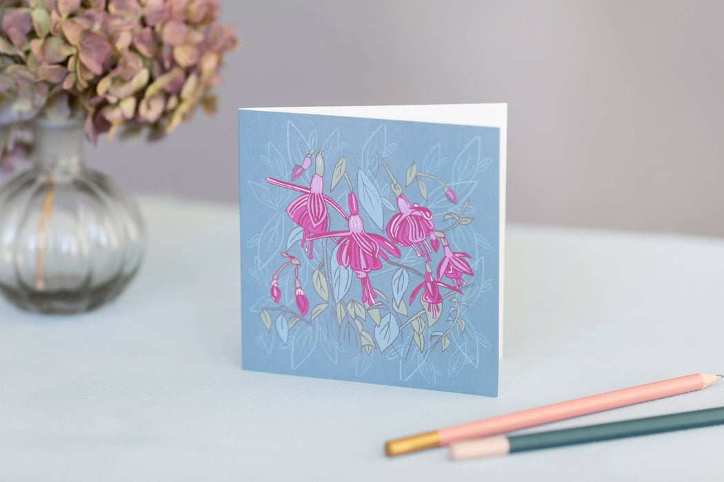 Fuchsia Design Luxury Blank Occasion Greeting Card