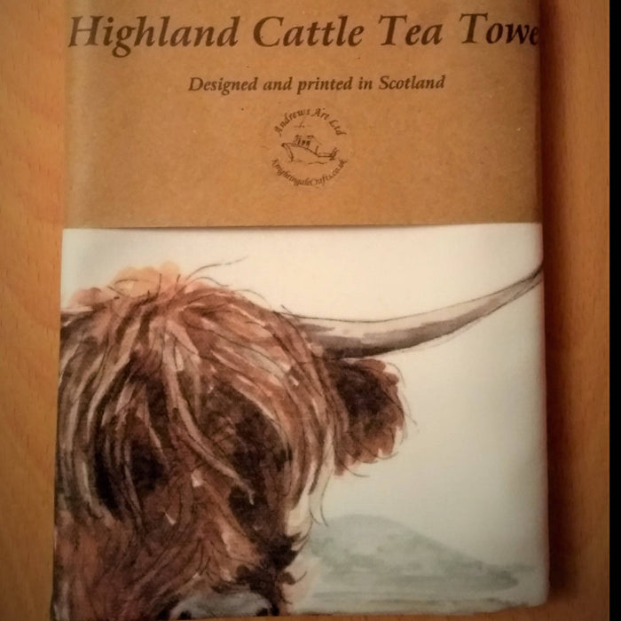 Highland Cattle Tea Towel