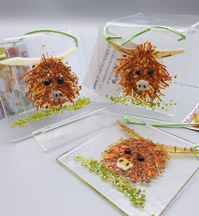 Highland Coo Suncatcher