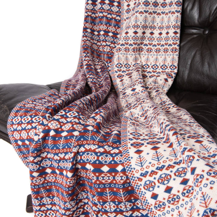 3-colour Fair Isle Throw