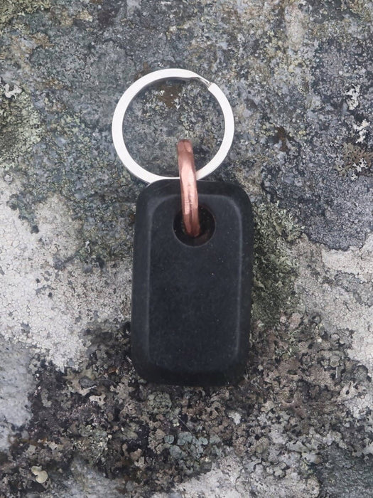 Basaltic Hebridean Stone Keyring - Medium